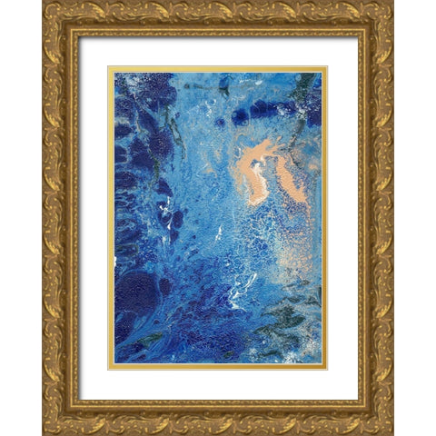 Blue Hawaii II Gold Ornate Wood Framed Art Print with Double Matting by Moore, Regina