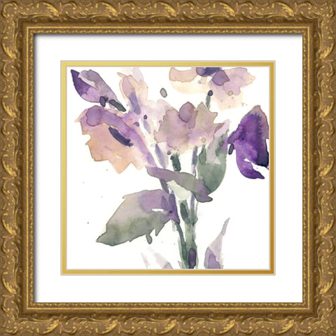 Garden Blooms II Gold Ornate Wood Framed Art Print with Double Matting by Dixon, Samuel