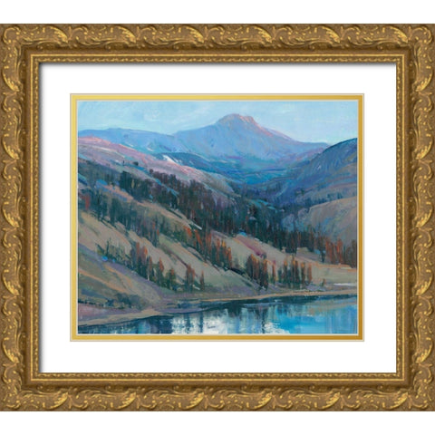 Mountain Vista I Gold Ornate Wood Framed Art Print with Double Matting by OToole, Tim