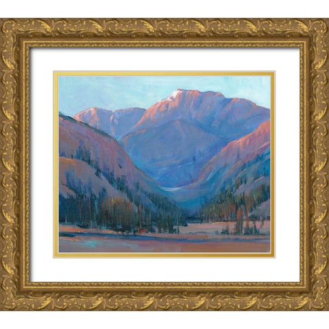 Mountain Vista II Gold Ornate Wood Framed Art Print with Double Matting by OToole, Tim