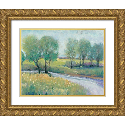 Summer Stream I Gold Ornate Wood Framed Art Print with Double Matting by OToole, Tim