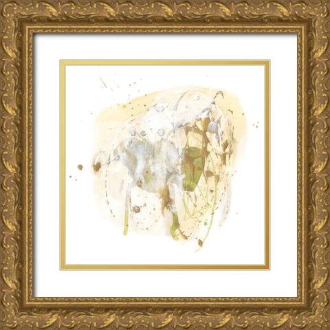 Moss Gold II Gold Ornate Wood Framed Art Print with Double Matting by Vess, June Erica