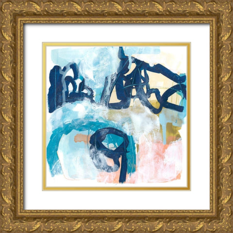 Graffiti Notation II Gold Ornate Wood Framed Art Print with Double Matting by Vess, June Erica