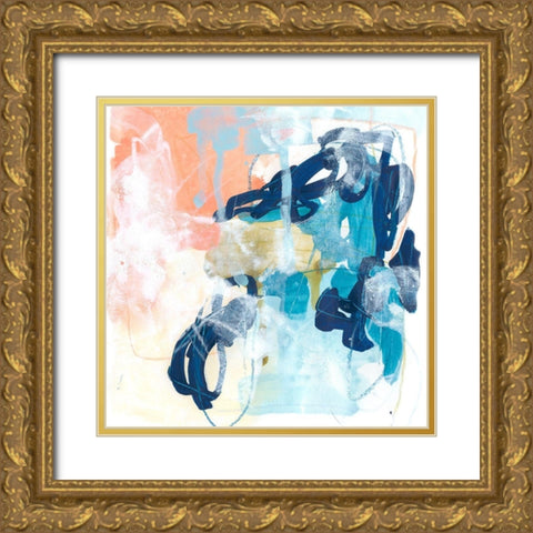 Graffiti Notation III Gold Ornate Wood Framed Art Print with Double Matting by Vess, June Erica