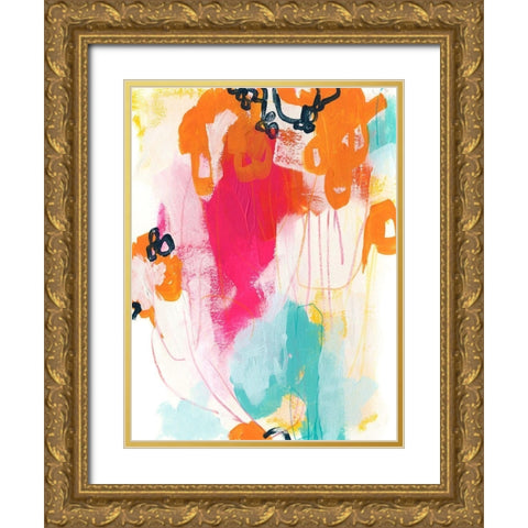 Bright Side I Gold Ornate Wood Framed Art Print with Double Matting by Vess, June Erica