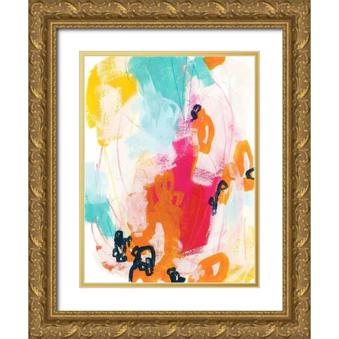 Bright Side II Gold Ornate Wood Framed Art Print with Double Matting by Vess, June Erica