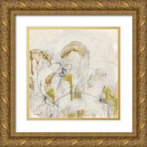 Arctic Lichen I Gold Ornate Wood Framed Art Print with Double Matting by Vess, June Erica