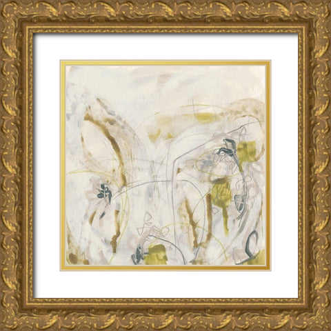 Arctic Lichen III Gold Ornate Wood Framed Art Print with Double Matting by Vess, June Erica