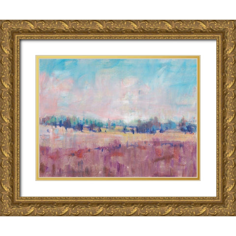 Indigo Gathering II Gold Ornate Wood Framed Art Print with Double Matting by OToole, Tim