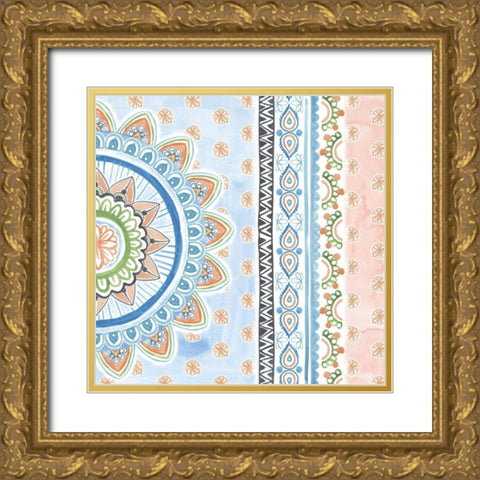 Bisect II Gold Ornate Wood Framed Art Print with Double Matting by Wang, Melissa