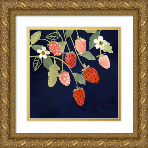 Fresh Fruit I Gold Ornate Wood Framed Art Print with Double Matting by Borges, Victoria