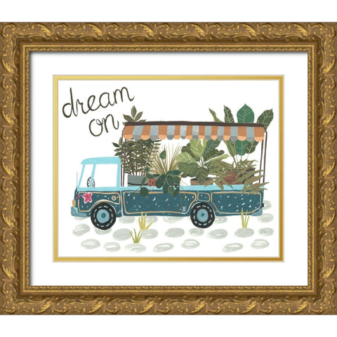 Hit the Road I Gold Ornate Wood Framed Art Print with Double Matting by Wang, Melissa