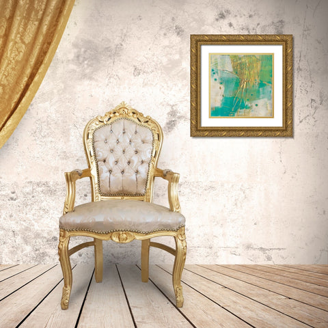 Moira III Gold Ornate Wood Framed Art Print with Double Matting by Jachimiec, Sue