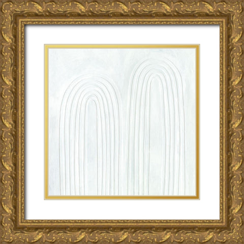 Dos Arcoiris II Gold Ornate Wood Framed Art Print with Double Matting by Scarvey, Emma