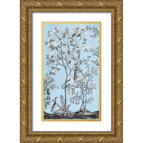 Tree of Life Chinoi II Gold Ornate Wood Framed Art Print with Double Matting by Wang, Melissa