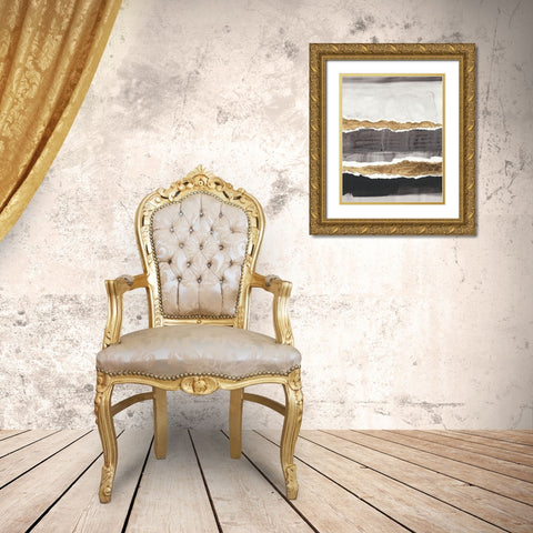 Greystone I Gold Ornate Wood Framed Art Print with Double Matting by Vanna Lam