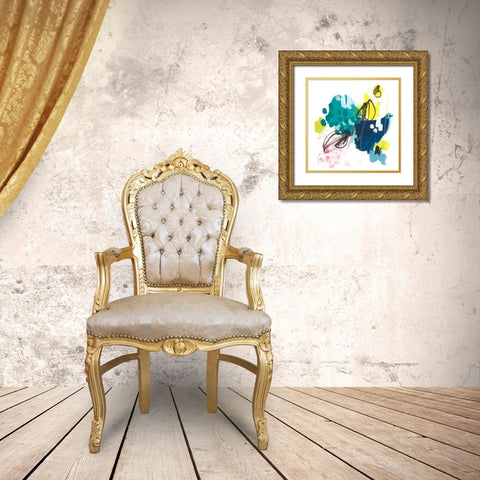 Chromatic Sketch II Gold Ornate Wood Framed Art Print with Double Matting by Vess, June Erica