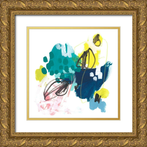 Chromatic Sketch II Gold Ornate Wood Framed Art Print with Double Matting by Vess, June Erica