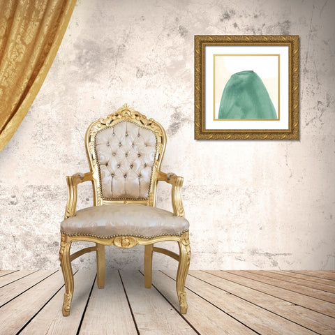 Color Swatch V Gold Ornate Wood Framed Art Print with Double Matting by Vess, June Erica