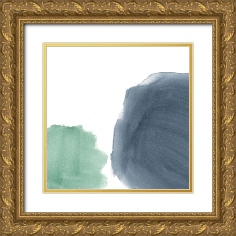 Color Swatch VII Gold Ornate Wood Framed Art Print with Double Matting by Vess, June Erica