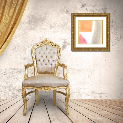 Color Swatch VIII Gold Ornate Wood Framed Art Print with Double Matting by Vess, June Erica