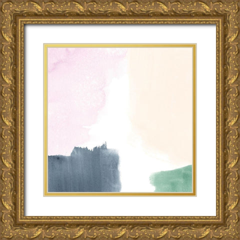 Color Swatch IX Gold Ornate Wood Framed Art Print with Double Matting by Vess, June Erica