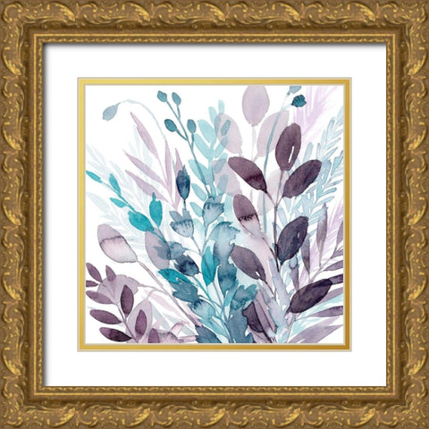 Crystallized Flora II Gold Ornate Wood Framed Art Print with Double Matting by Popp, Grace
