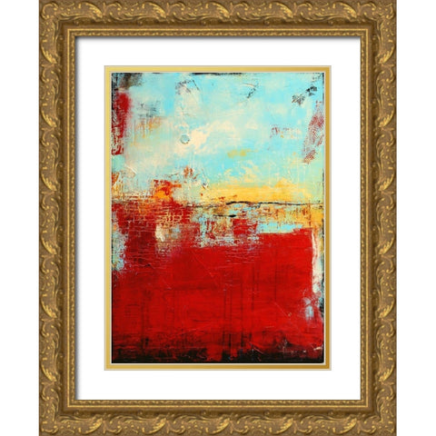 Red Alaskan Gold Ornate Wood Framed Art Print with Double Matting by Ashley, Erin