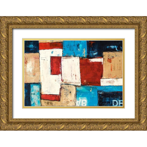 Patterns Gold Ornate Wood Framed Art Print with Double Matting by Ashley, Erin