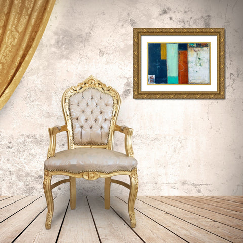 Booby Trap Gold Ornate Wood Framed Art Print with Double Matting by Ashley, Erin