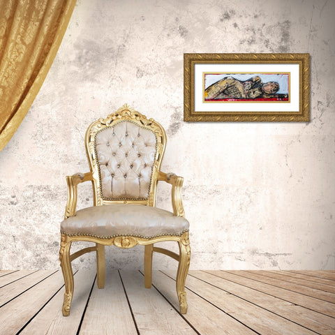 One More Night Gold Ornate Wood Framed Art Print with Double Matting by Ashley, Erin