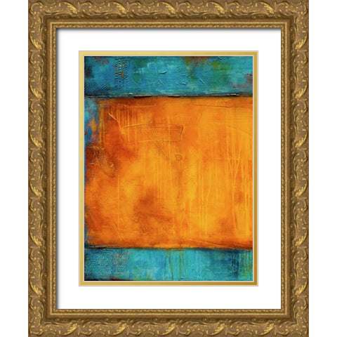 Journeys Mood I Gold Ornate Wood Framed Art Print with Double Matting by Ashley, Erin