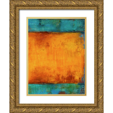 Journeys Mood II Gold Ornate Wood Framed Art Print with Double Matting by Ashley, Erin