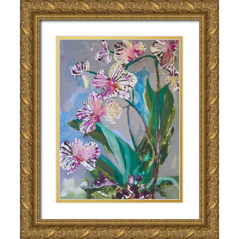 Maine Spring Flowers I Gold Ornate Wood Framed Art Print with Double Matting by Ferrell, Erin McGee