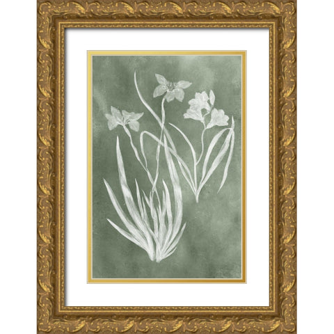 Sage Impressions VI Gold Ornate Wood Framed Art Print with Double Matting by Vision Studio
