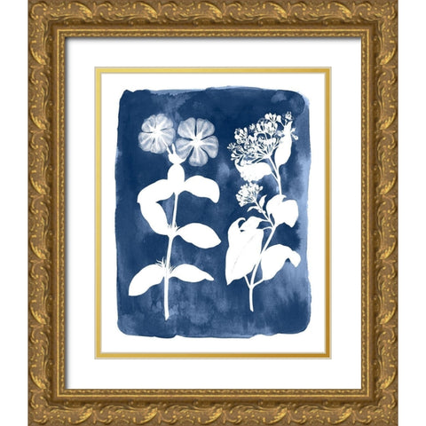 Botanical Inverse IV Gold Ornate Wood Framed Art Print with Double Matting by Vision Studio