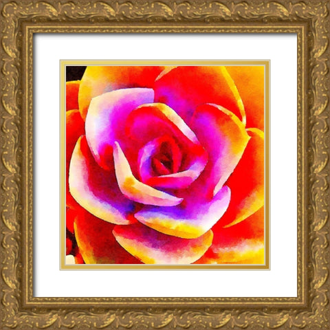 Succulente XII Gold Ornate Wood Framed Art Print with Double Matting by Bolick, Vicki Gladle