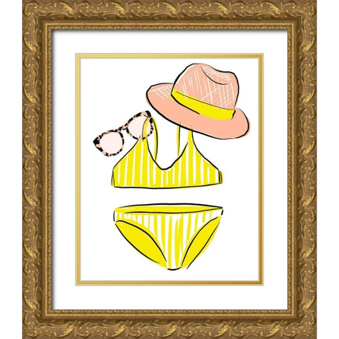 Soak up the Sun I Gold Ornate Wood Framed Art Print with Double Matting by Blanckslate