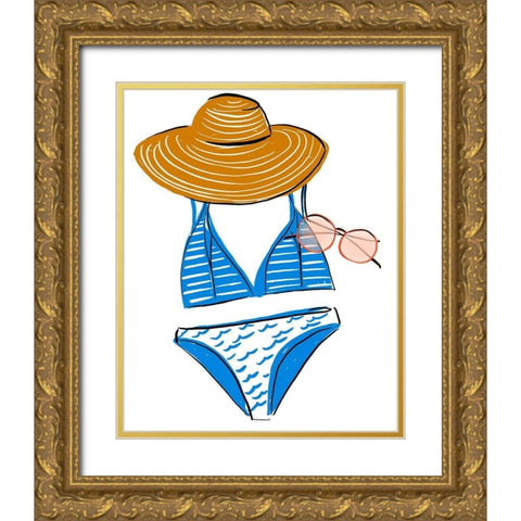 Soak up the Sun II Gold Ornate Wood Framed Art Print with Double Matting by Blanckslate