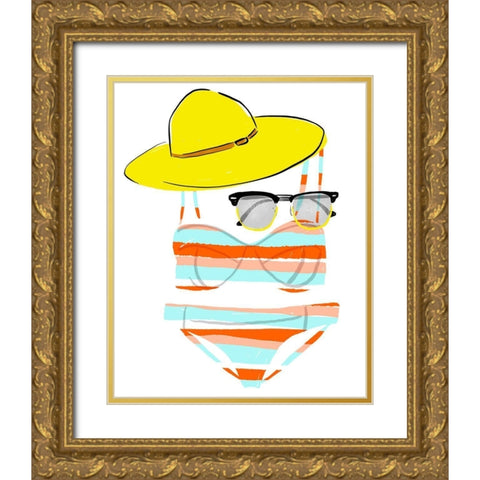 Soak up the Sun III Gold Ornate Wood Framed Art Print with Double Matting by Blanckslate