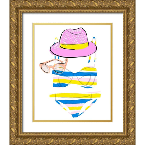 Soak up the Sun IV Gold Ornate Wood Framed Art Print with Double Matting by Blanckslate