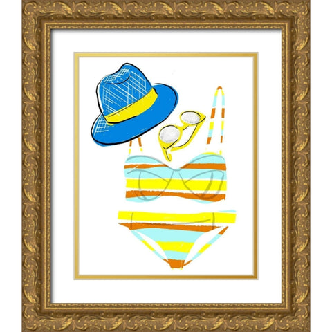 Soak up the Sun VI Gold Ornate Wood Framed Art Print with Double Matting by Blanckslate