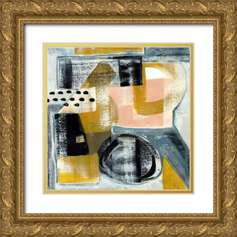 Modern Geo Abstract IV Gold Ornate Wood Framed Art Print with Double Matting by Daavettila, Tara