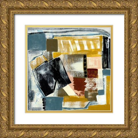 Modern Geo Abstract V Gold Ornate Wood Framed Art Print with Double Matting by Daavettila, Tara