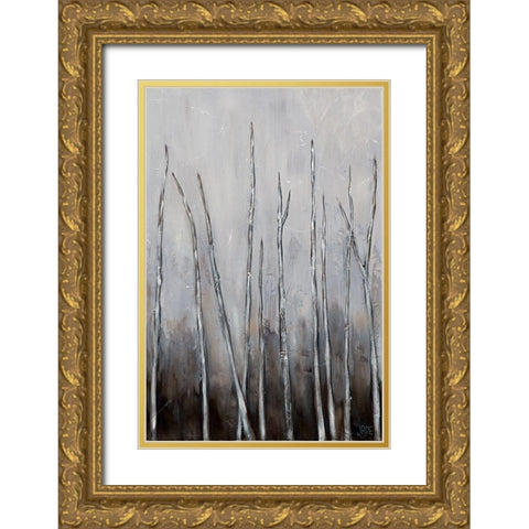 Bare Tree Tops I Gold Ornate Wood Framed Art Print with Double Matting by Reynolds, Jade