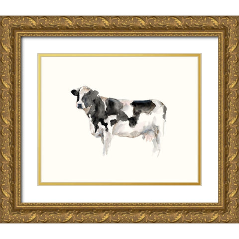 Farm Animal Study III Gold Ornate Wood Framed Art Print with Double Matting by Harper, Ethan