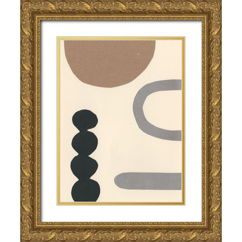 Contempo II Gold Ornate Wood Framed Art Print with Double Matting by Stramel, Renee W.