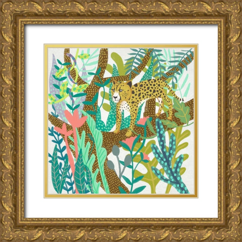 Jungle Roar I Gold Ornate Wood Framed Art Print with Double Matting by Zarris, Chariklia