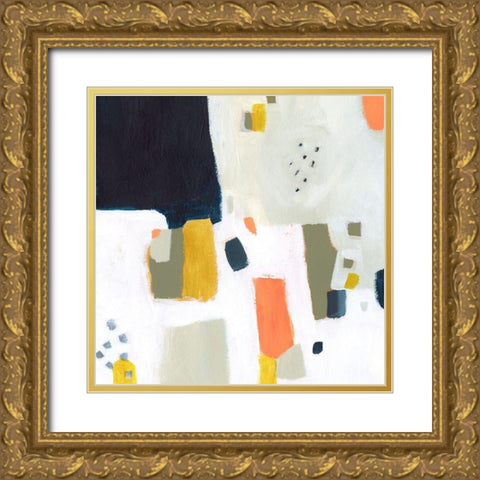 Spangle II Gold Ornate Wood Framed Art Print with Double Matting by Borges, Victoria