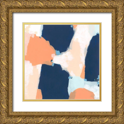 Confetti Impression I Gold Ornate Wood Framed Art Print with Double Matting by Vess, June Erica